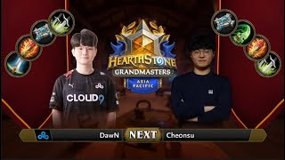 DawN vs che0nsu | 2021 Hearthstone Grandmasters Asia-Pacific | Top 8 | Season 1 | Week 5