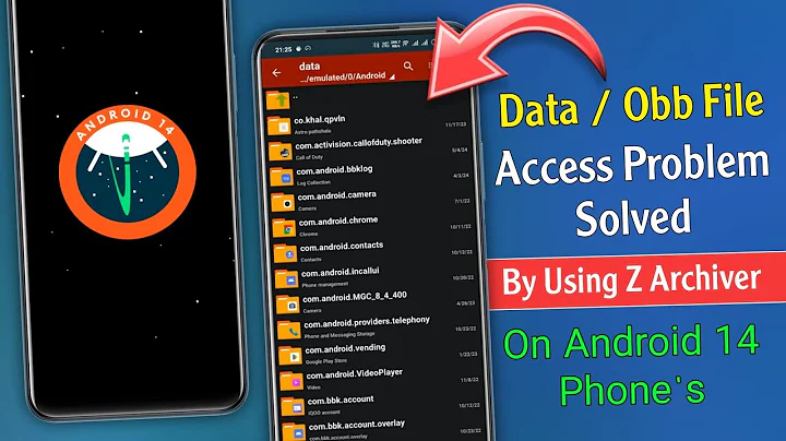 Data Obb File Access Problem Solved In Android 14 | Z Archiver Data Obb File Access Problem Solve