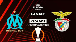 Le Résumé De Marseille Benfica - Europa League 2023-24 14 De Finale Retour