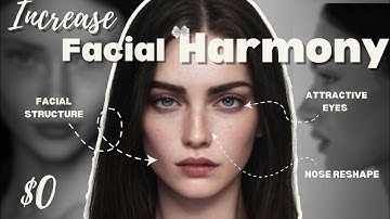 How to increase FACIAL HARMONY at home || Become more ATTRACTIVE 🎀