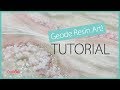 GEODE RESIN ART TUTORIAL | How To Make A Geode With Resin