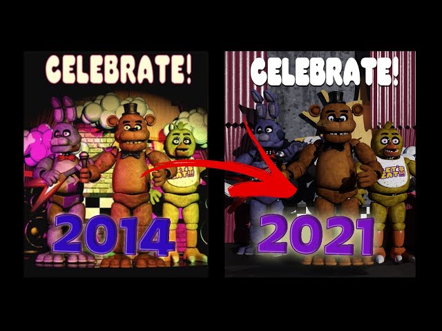 BLENDER FNAF] Celebrate poster fnaf 1 remake by springyt on DeviantArt