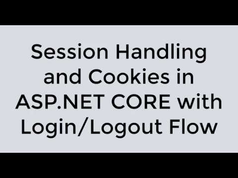 Session Handling and Cookies in ASP NET CORE with Login Logout Flow