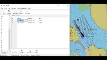 HYPACK -  Line Editor: Radial Offsets