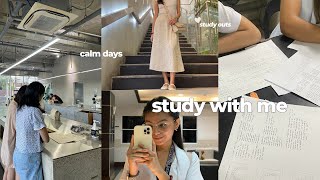 STUDY WITH ME VLOG: calm days  cafe study outs and more exams