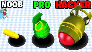 NOOB vs PRO vs HACKER | In Attack Hole | With Oggy And Jack | Rock Indian Gamer |