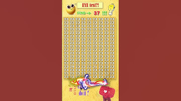 Tell me where 37? | Math Puzzle #shorts #different #puzzles #opticalillusion