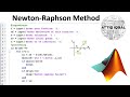 Newton-Raphson Method with MATLAB code
