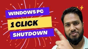 Unbelievable! Shut Down Your Computer Using One Click | এক ক্লিকে কম্পিউটার বন্ধ করা সত্যিই সম্ভব?