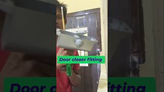 Door closer fitting #vlog #work #carpenter #reels #trending