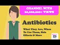 Antibiotics  what they are when to use them side effects  more