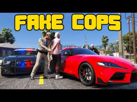 Fake Cops Rob People In GTA 5 RP