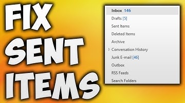 How to Fix Outlook Sent Items Not Showing | No Sent Folder in Outlook | Outlook Missing Sent Folder
