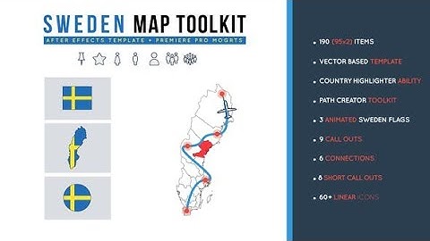Videohive Sweden Map Toolkit 28358302 Free Download