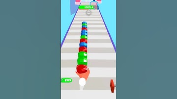 Gem 💎 Run Stack Game Level- 4 #3D #games #youtubeshorts #shorts