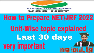Most important topics for NET/JRF December Cycle 2022| 30 days Strategies for NET JRF| Insignia