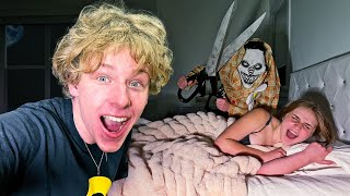 SCARING MY FRIENDS AT 3AM!! **HALLOWEEN PRANK** |Lev Cameron