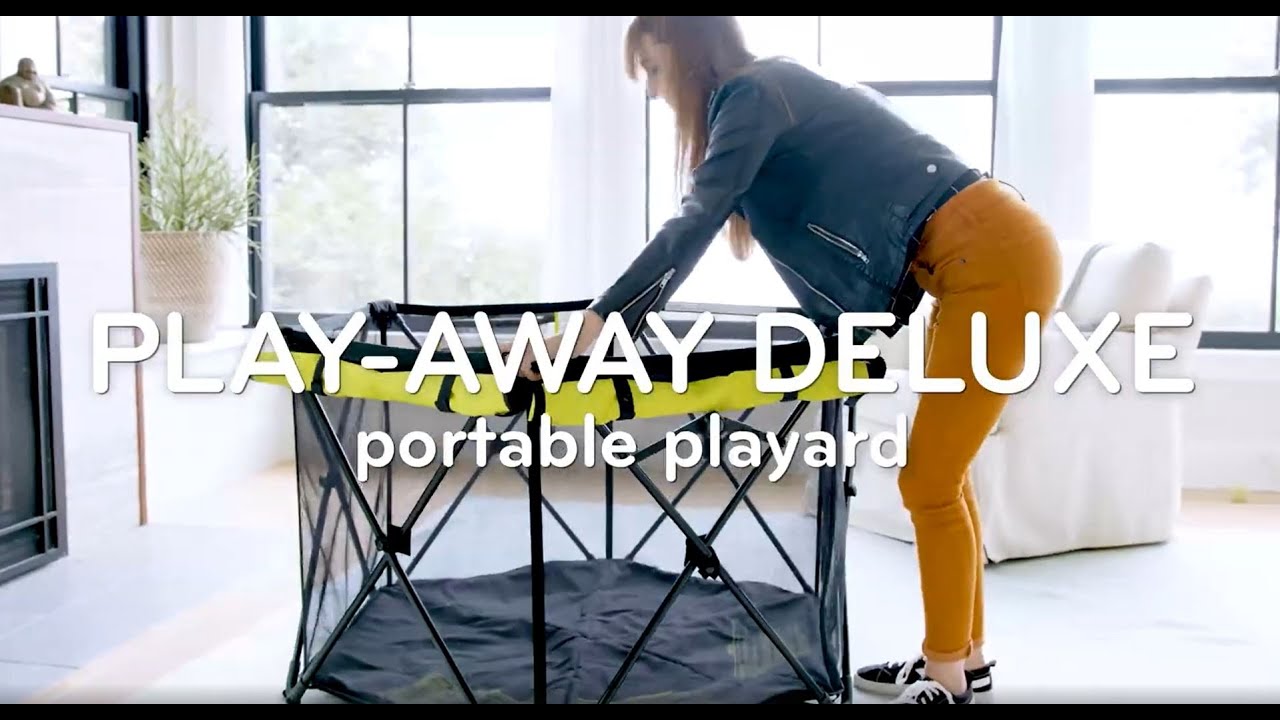 Evenflo Play Away Portable Playard Deluxe YouTube