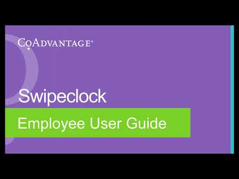 Swipeclock Employee User Guide With Schedule