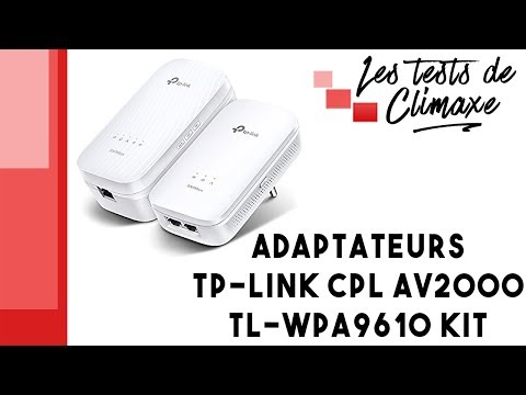 Test d'un kit d'adaptateurs CPL TP-Link AV2000 TL-WPA9610 (2017) 