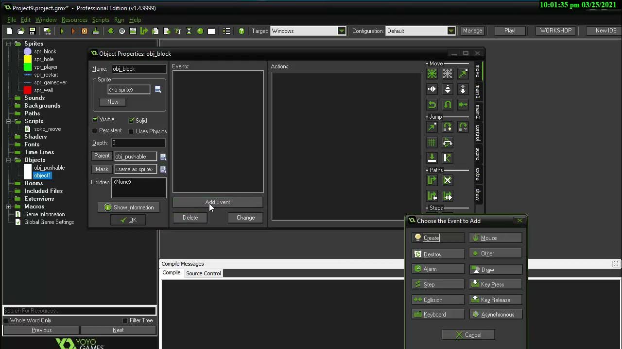 【GAMEMAKER】sokoban Designing Levels a room with string or text