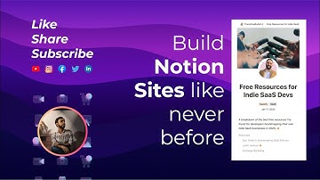 Create notion sites like never before