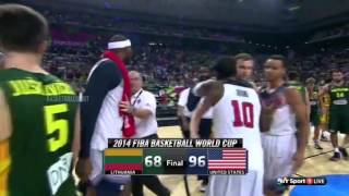 Fight after the game | USA vs Lithuania | September 11, 2014 | Basketball | FIBA 2014