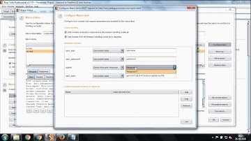 Automating Login action using Macro and Session Handling rules