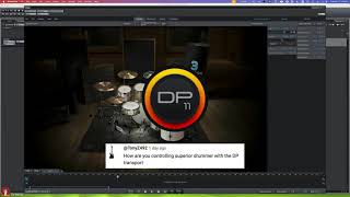 MOTU Digital Performer transport control and sync with Toontrack Superior Drummer