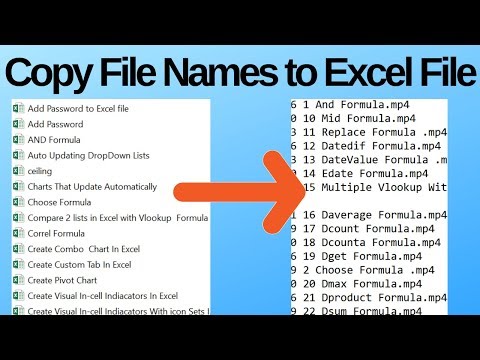 Video: How To Copy File Names