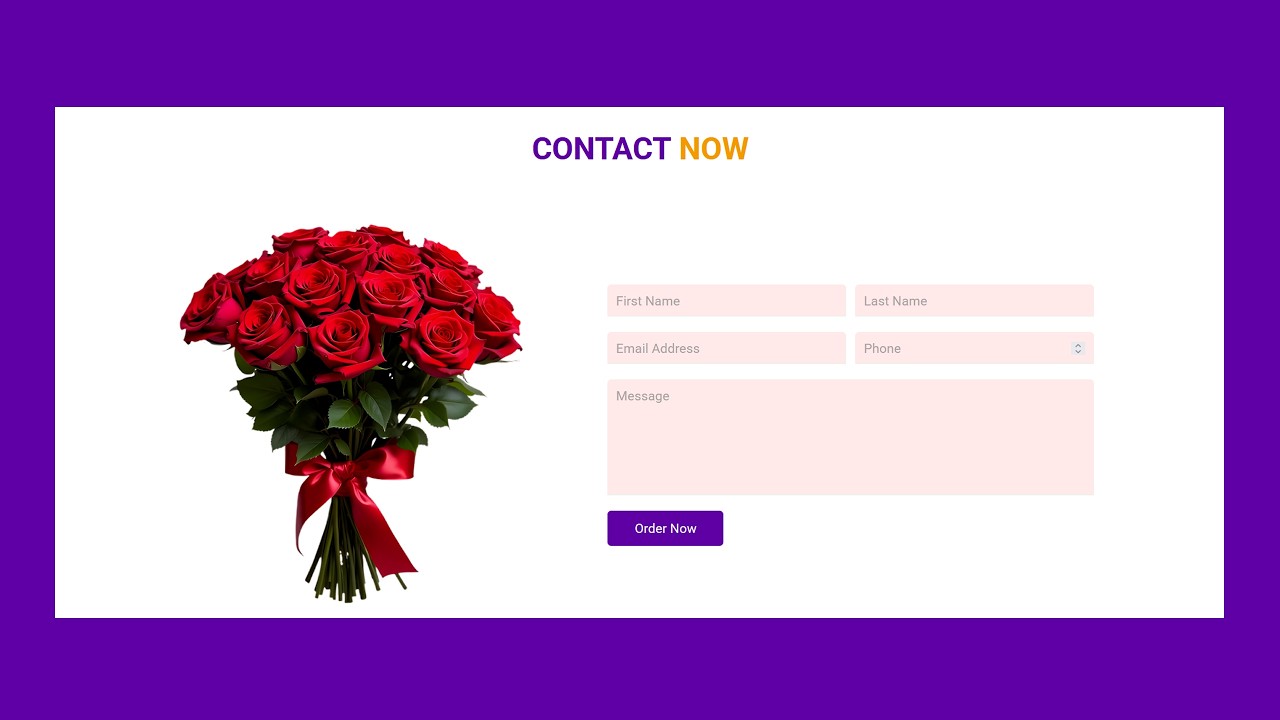 Create a Responsive Ecommerce Flower Website | Using HTML CSS & JS | DM ...