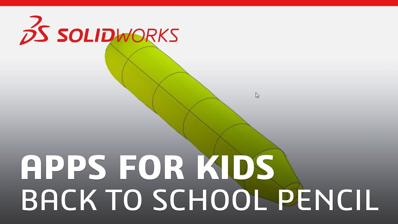 3d design software free download Apps for Kids - Back to School Pencil - SOLIDWORKS