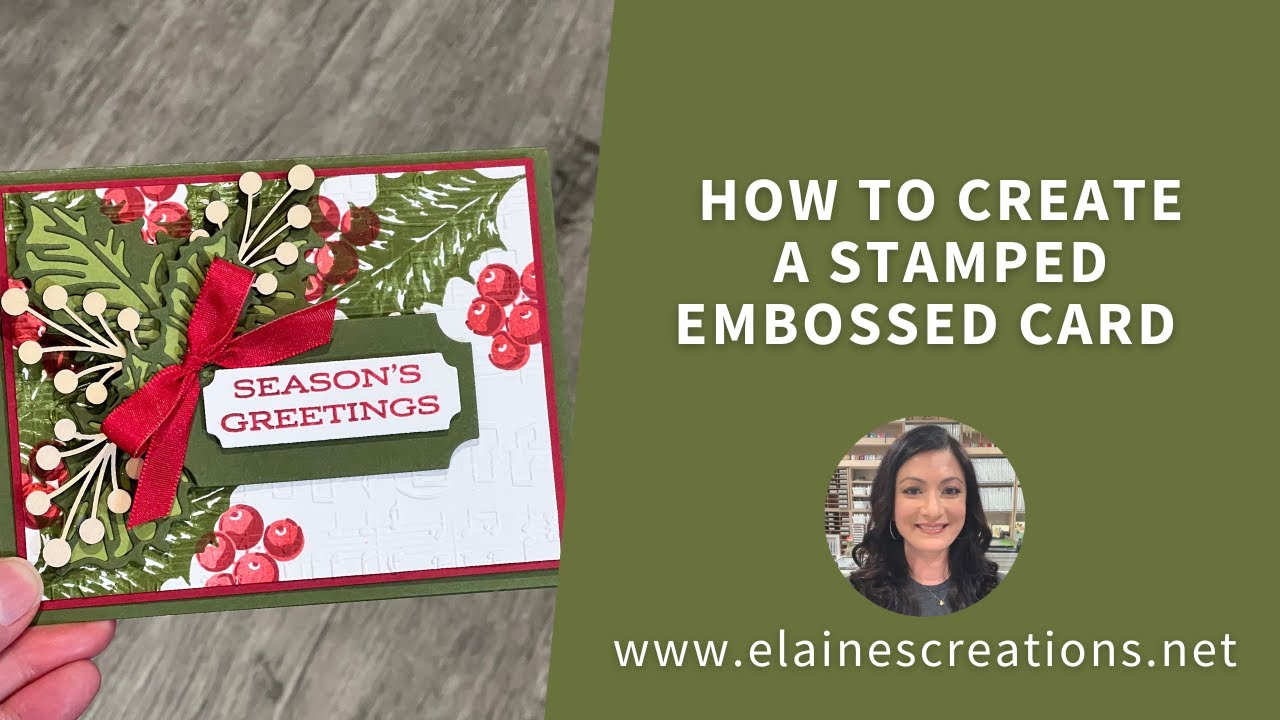 How To Create A Stamped Embossed Christmas Holly Card Sweet Stampin how-to-create-a-stamped-embossed-christmas-holly-card-sweet-stampin