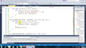 Đếm số lượng số dương trên 1 hàng trong ma trận các số thực