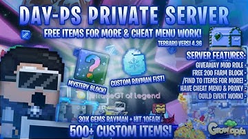 ⭐DAY PS | GROWTOPIA PRIVATE SERVER TERBARU | BEST GTPS 2023⭐