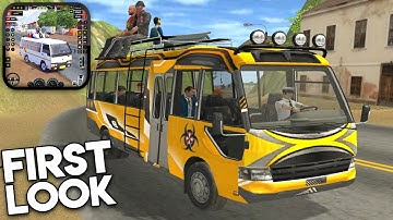 Mini Coach Bus Game: Euro Bus - First Look Gameplay - Bus Driving Simulator (Android)