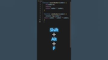 Format Code in VS Code - Shortcut