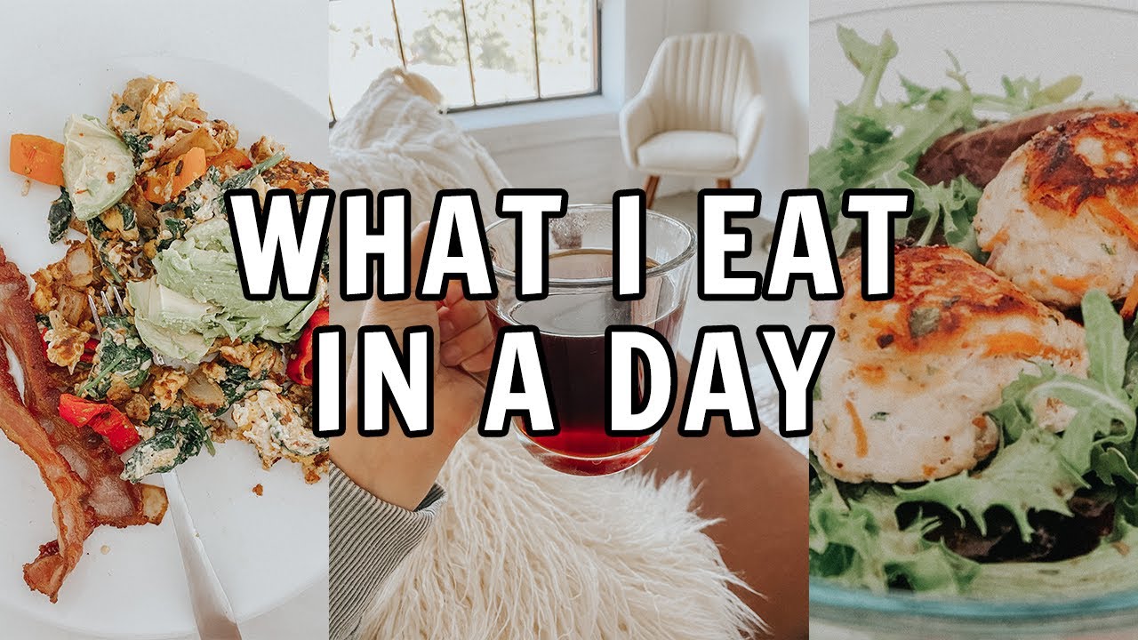 WHAT I EAT IN A DAY: healthy meals, cook with me, tracking calories and ...