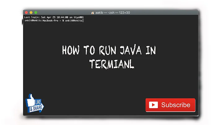 How to run java in terminal (Macos)