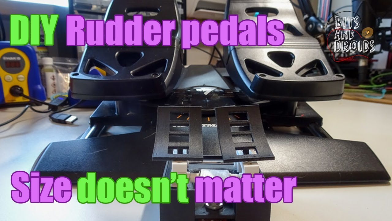 How to: DIY rudder pedals for mfs2020 - YouTube