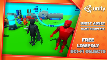 Free LowPoly SciFi Objects – 3D Asset Pack for Unity