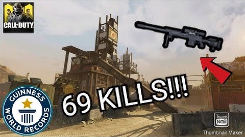 69 KILLS WITH SNIPER ONLY!!  NEW WORLD RECORD??- *NEW* RUST MAP IN COD MOBILE!!
