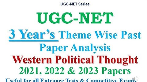 UGC-NET: Theme Wise Past 3 Year