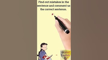 Error finding in English sentence part 13 #errordetection #shorts #shortsvideo