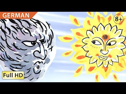 The Wind And The Sun: Learn German With Subtitles - Story For Children