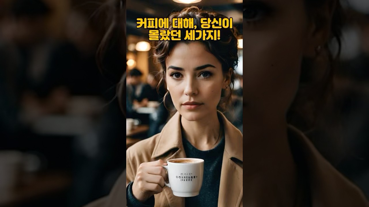 커피에 대해 당신이 몰랐던 세가지