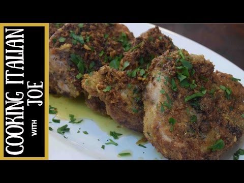 Garlic Parmesan Cheese Encrusted Pork Chops Cooking Italian with Joe