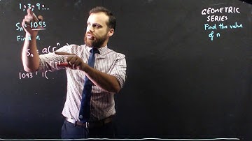 Geometric series find the value of n