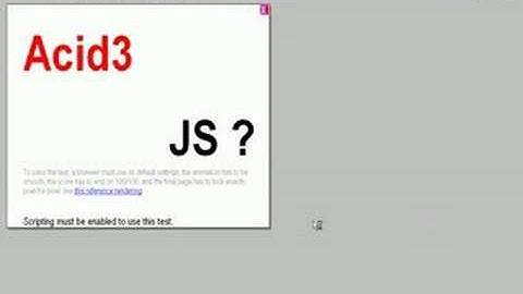 Google Chrome, The Acid Test