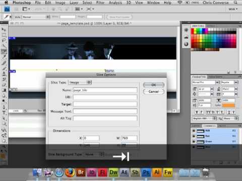 Slicing Web Graphics with Photoshop